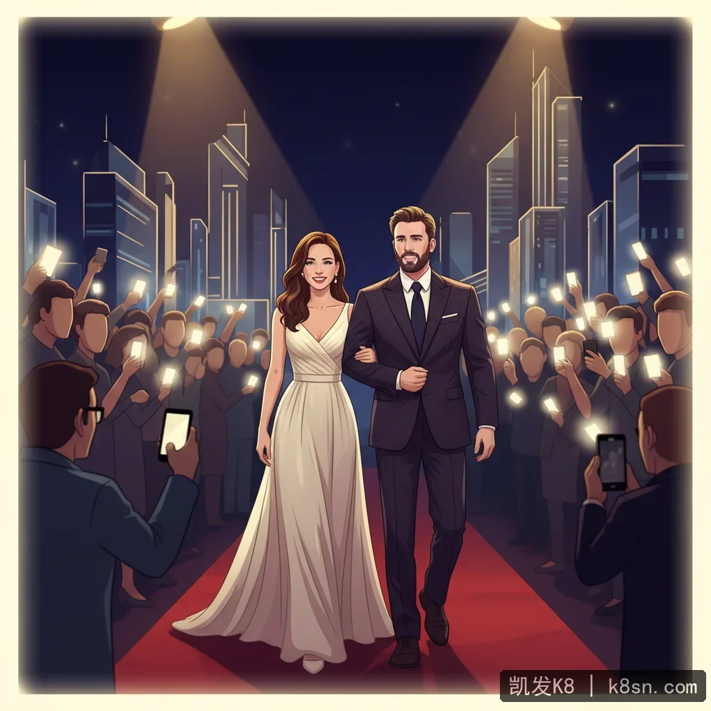 凯发K8 - 电影明星克里斯·埃文斯婚后首度亮相，引发影迷热议 配图1